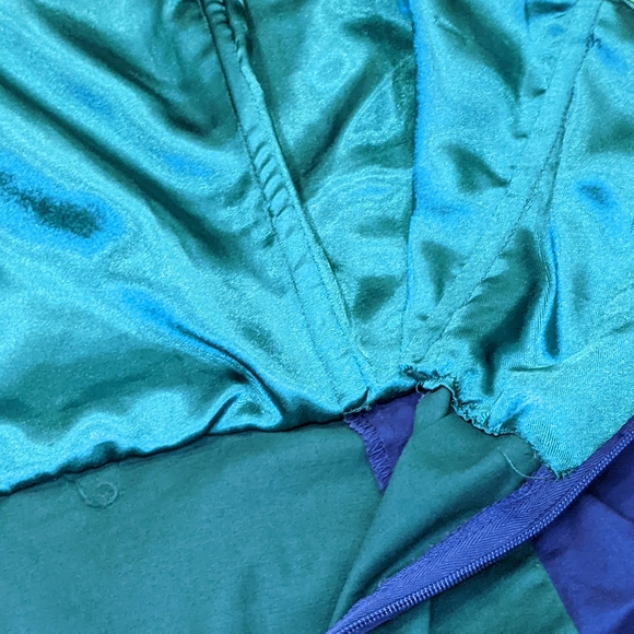 French Connection Colour Block Green Purple/Blue Strapless Mini Dress US 6 - Picture 9 of 15